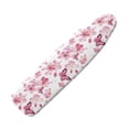thumbnail image 1 of HELLHERO Butterflies Cherry Blossoms 15" x 54" Ironing Board Cover, 3 Pairs of Hook and Loop Fastener Straps,Elastic Edges, Iron Board Cover with Scorch Resistant Thick Padding, 1 of 5