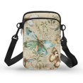 thumbnail image 1 of HELLHERO Butterflies Crossbody Sling Bags Adult Unisex 4.33x1.97x7.09 with Shoulder Strap Outdoor Daily Use Adjustable Shoulder Strap for Daily Double Zipper, 1 of 7
