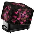 thumbnail image 1 of HELLHERO Butterflies Heart Print Toaster Dust Cover for Kitchen, 2 Slice Adjustable Small Appliance Protector with Drawstring, Waterproof Toaster Oven Cover, 1 of 8