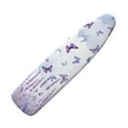 thumbnail image 1 of HELLHERO Butterflies and Lavender Print Ironing Board Cover and Pad Standard Size 15x54 inch Thick Padding Elastic Edge Resist Scorching and Staining Heavy Duty Padded Iron Covers, 1 of 5