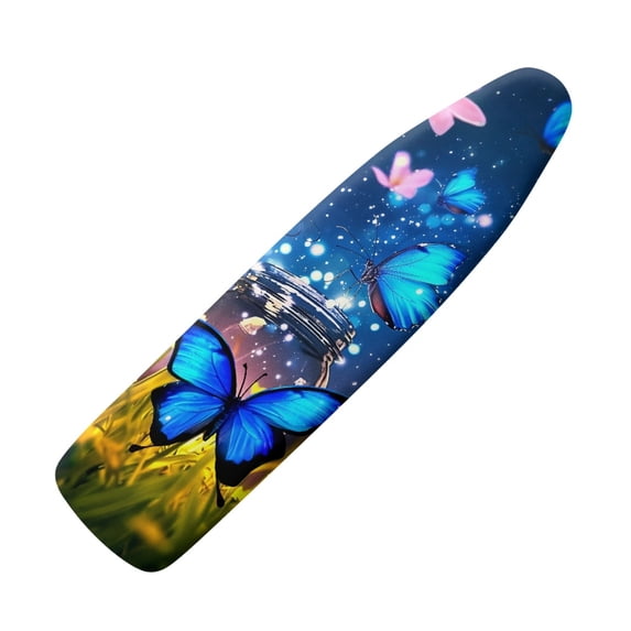 HELLHERO Butterflies Pattern Ironing Board Cover Elastic Edge Home Protective Cover Polyester Fiber Fabric for Home Accessories