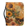 thumbnail image 1 of HELLHERO Butterfly Flower Bible Covers, Large Capacity PU Leather Church Bible Bag for Prayer Christian Prayer, Multi-Pockets Bible Cover Carrier Carrying Organizer Bag, 1 of 12