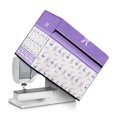 thumbnail image 1 of HELLHERO Butterfly Lavender Pattern Sewing Machine Dustproof Cover with Tote Handle and Pocket Easy to Replacement and Clean Easy to Store Compatible, 1 of 8