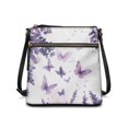thumbnail image 1 of HELLHERO Butterfly Lavender Pattern Shoulder Purse Sling Bag, Water-Resistant Stylish Ladies Shoulder Purse Waterproof for Weekend Getaways Travel, 1 of 7