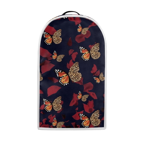 HELLHERO Butterfly Leopard Print Design Kitchen Blender Dust Cover Reusable Home Kitchen Oil Proof Top Handle Blender Cover with Protective