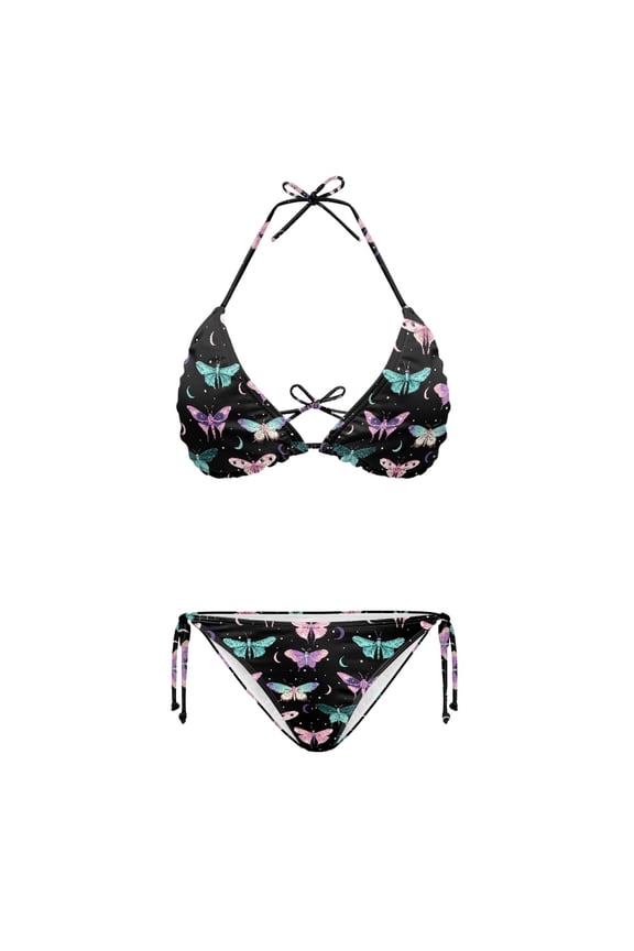 Butterfly Moon Design Soft Fabric Bathing Suit Fashion Backless Plus Size Design Quick Drying