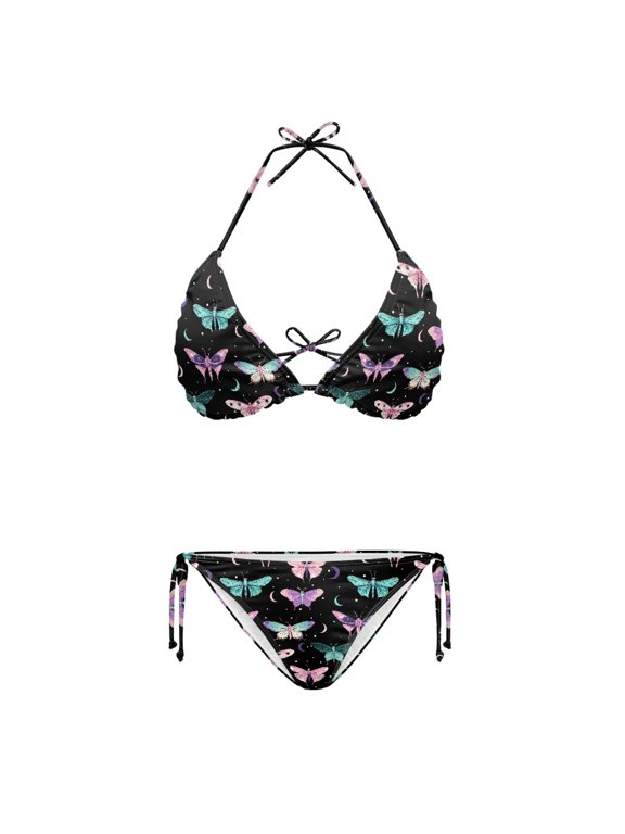 Butterfly Moon Design Soft Fabric Bathing Suit Fashion Backless Plus Size Design Quick Drying