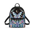 thumbnail image 1 of HELLHERO Butterfly & Mushroom Mini Backpack for Travel Work, Lightweight Travel Shoulder Bag Polyester Lots of Pockets Backpack Purse, 1 of 8