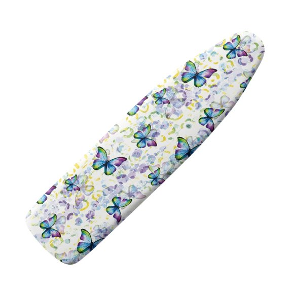 HELLHERO Butterfly Print Ironing Protector for Ironing Board, Ironing Board Cover Protector with Elastic Edge, Non Stick Stain and Scorch Resistant Household Iron Board Covers