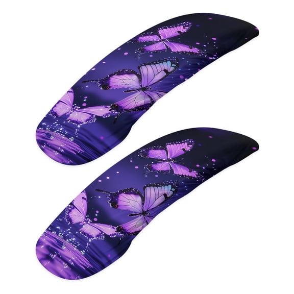 HELLHERO Butterfly Print Polyester Office Chair Armrest Covers, Stratch Resistant Office Chair Arm Rest Protector with Elastic Band 1 Pair