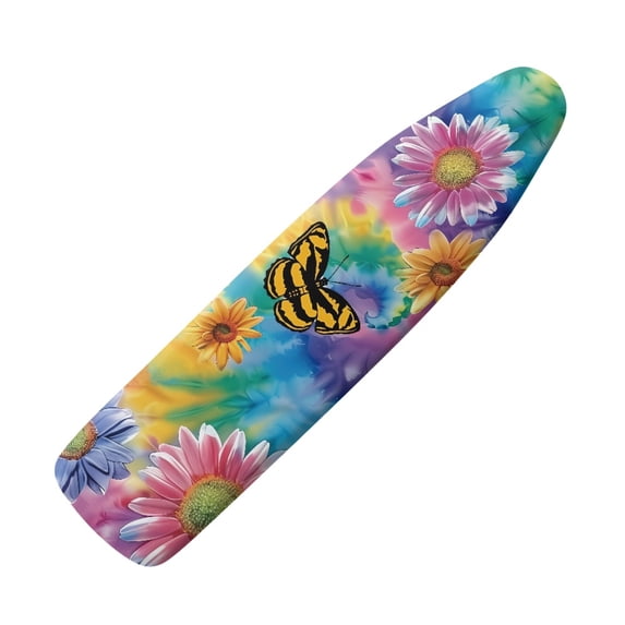 HELLHERO Butterfly Soft Fabric Ironing Board Cover 3 Fasteners Easy to Clean Replacement Ironing Board Dust-Proof Cover for Table Top