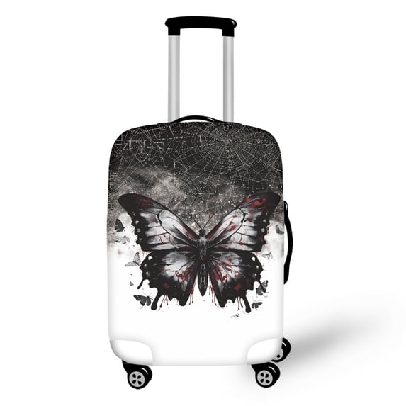 HELLHERO Butterfly Spider Web Pattern Anti Fade Suitcase Cover for Family, All Size Fashion Elastic Suitcase Sleeve