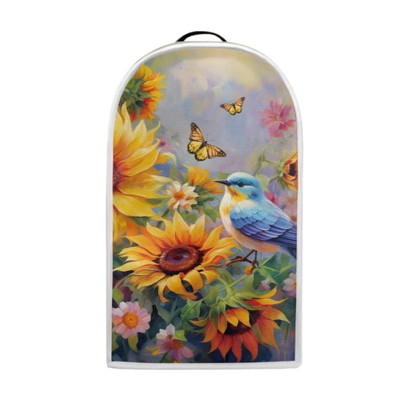 HELLHERO Butterfly and Sunflower Pattern Kitchen Blender Dust Cover 1pc Blender Covers Polyester Oil Proof for Kitchen Counter There is only one dust cover