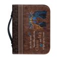 thumbnail image 1 of HELLHERO Butterfly Women Print Church Bible Bag Waterproof for Outdoor Study Christian Prayer Casual, PU Leather Portable Bible Carrying Case, 1 of 12