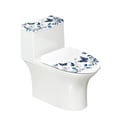 thumbnail image 1 of HELLHERO Butterfly and Floral Pattern 2 Piece Fits All Toilet Shapes Toilet Seat Lid Cover with Elastic Bottom for Stretch, 1 of 8