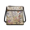 thumbnail image 1 of HELLHERO Butterfly and Flowers Shoulder Bag, Inner Pocket Satchel Bag Exquisite UV Craft Fashion Women's Shoulder Bag for Travel Daily, 1 of 7