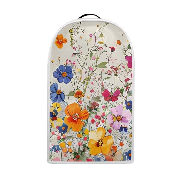 HELLHERO Butterfly and Sunflower Pattern Food Processor Cover with Handle There is only one dust cover Polyester