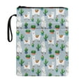 thumbnail image 1 of HELLHERO Cactus and Lamb Pattern Classic Book Sleeve with Waterproof Pocket Polyester Fabric Bible Carrier Tote Bag for Hardcover Books Men 11.42 x 8.66 Inch, 1 of 8