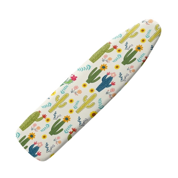 HELLHERO Cactus Pattern Iron Board Cover Elastic Edge Polyester Fiber Fabric for Home Ironing