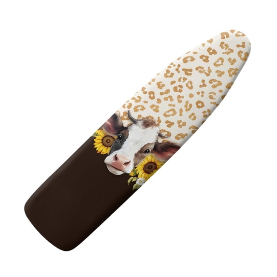 HELLHERO Calf Sunflower Iron Cover Breathable Replacement Accessories Ironing Board Covers Elastic Edge for Home Lauday