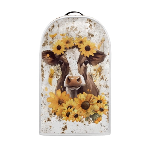 HELLHERO Calf and Sunflower Pattern Coffee Machine Dust Cover, AntiSlip for Home Kitchen Indoor