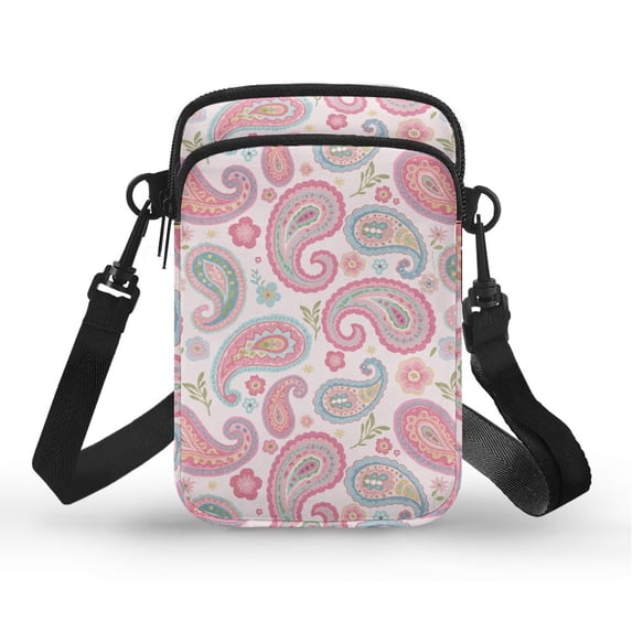 HELLHERO Calf and Sunflower Pattern with Shoulder Strap Crossbody Bags, Vintage Polyester for Travel, Outdoor and Daily Use