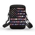 thumbnail image 1 of HELLHERO Camouflage American Flag Design 2 Layers Small Crossbody Purse for Outdoor Travel, 1 of 6