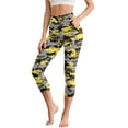 thumbnail image 1 of HELLHERO Camouflage Printed Yoga Pants for Women High Waisted Capri Leggings Breathable Workout Leggings with Pockets, XL, 1 of 7