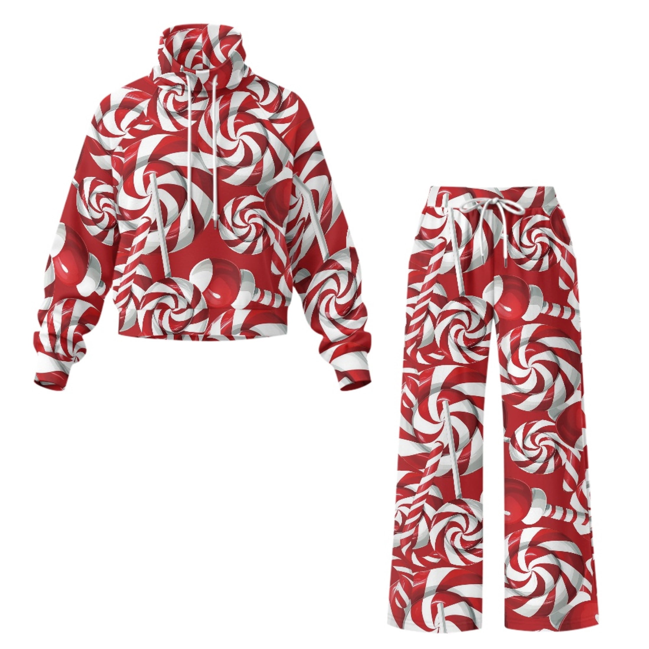 Traksuit Pattern HELLHERO Candy Swirl Pattern Drawstring Women's 2 Piece Lounge Set ...