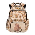 thumbnail image 1 of HELLHERO Capybara Orange Pattern Water Repellent Lightweight Bookbag with Waterproof Water Resistant School Bookbag, Breathable 17 Inch Kids School Backpack for Elementary Travel, 1 of 8