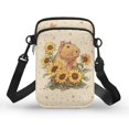 thumbnail image 1 of HELLHERO Capybara Sunflower Pattern Leakproof Sling Bag for Travel Daily Use, 1 of 7