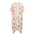 thumbnail image 1 of HELLHERO Cardigan Women's Kimono Cardigan Cover Up for Beach Polyester Loose Beach Cover Up Butterfly and Cherry Pattern, 1 of 6