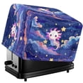 thumbnail image 1 of HELLHERO Cartoon Axolotl Print Toaster Cover Adjustable, 2 Slice Dustproof Bread Machine Cover, Universal Fit for Small Kitchen Appliances Protector, 1 of 8