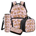 thumbnail image 1 of HELLHERO Corgi Print Backpack and Lunch Bag Set, Sea Print School Bag Knapsack with Pencil Case Handheld Big Capacity Bookbag Lunch Bag for Kindergarten Kids, 1 of 6