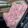 thumbnail image 1 of Drydeepin Pink Butterfly Cherry Blossom Pattern Car Backseat Cover Rear Bench Towel Cover Non-Slip Automotive Accessories for Sedans, SUVs, Vans Universal Seats Protector Car Interior Decor, 1 of 7