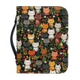 thumbnail image 1 of HELLHERO Cat Bible Covers with Protective Large Capacity Church Bible Bag for Outdoor, PU Leather Bible Book Carry Bag for Christian Prayer, 1 of 12
