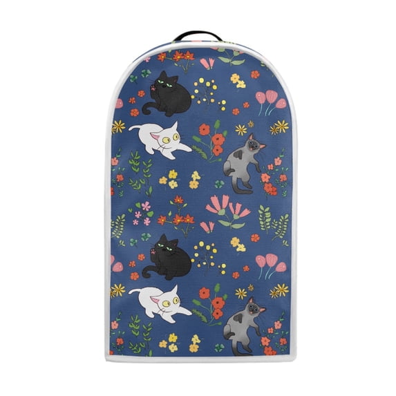 HELLHERO Cat Flowers Stylish Blender Dust Cover with Reusable Multifunctional Dust Protector Home Kitchen