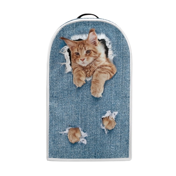HELLHERO Cat Orange Protective Case Proof Stain Kitchen Home Top Handle Oil Proof Kitchen Accessories with Elastic