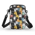 thumbnail image 1 of HELLHERO Cat Pattern with Zipper Adjustable Crossbody Bag Sling Bag with Double Zipper for Women Crossbody Bag, 1 of 7