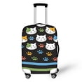 thumbnail image 1 of HELLHERO Cat Paw Print Design Anti Fade Luggage Cover for Kids, All Size Elastic Easy Washing Suitcase Guard, 1 of 7