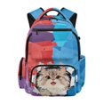thumbnail image 1 of HELLHERO Cat Pop Art Multi Pockets School Bookbag with Lightweight Adjustable Shoulder Strap Laptop Backpack, traspirante 17 Inch Kids Backpack for Travel Back to School, 1 of 3