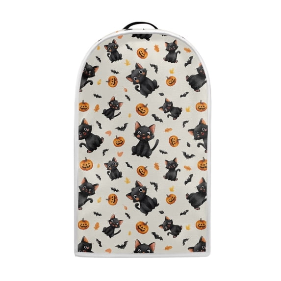 HELLHERO Cat Pumpkin Pattern Dust Cover 1Pcs Polyester 15.94"H x 9.45"L x 7.28"W for Kitchen Home Waterproof
