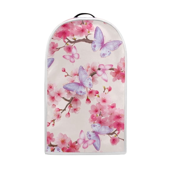 HELLHERO Cherry Blossom Butterflies Handle Mixer Cover with Easy to Install Polyester Kitchen Blender Dust Cover