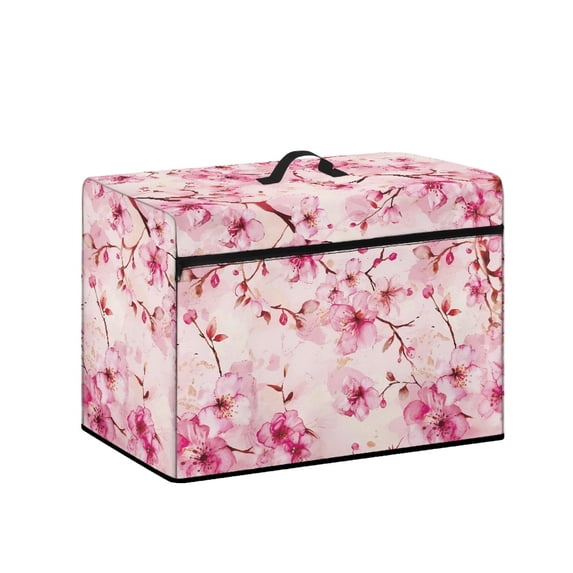 HELLHERO Cherry Blossom Pattern Sewing Machine Dust Cover Universal Fit Easy Storage Universal for Large Sewing Machine and Home Appliance