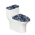 thumbnail image 1 of HELLHERO Cherry Blossom Toilet Cover Set & Bathroom Toilet Cover Set with Soft Polyester Fabric for Dustproof, Washable, 1 of 7