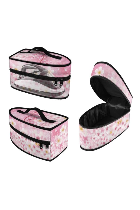 Cherry Blossoms Travel Steamer Storage Bag Lightweight Organizer Large Size Fits Outing, Bag Only