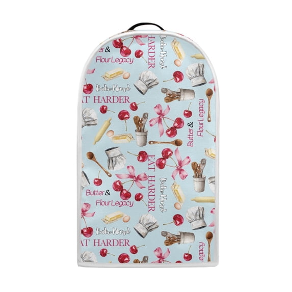 HELLHERO Cherry Bow Pattern Stylish Blender Cover for Kitchen Appliance Protections Polyester Kitchen Blender Dust Cover