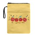thumbnail image 1 of HELLHERO Cherry Roller Dance Zipper Pouch Book Organzoer Holder Polyester Fabric Washable Storage & Portability with Decorative Design Reusable, 1 of 8
