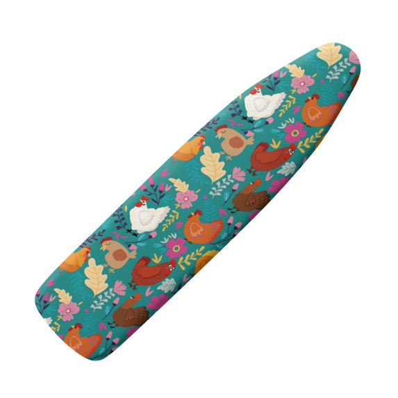 HELLHERO Chicken Ironing Board Cover, Soft Ironing Board Cover, Non Stick Scorch and Stain Resistant Standard Size 15x54 Inch with Elastic Edges