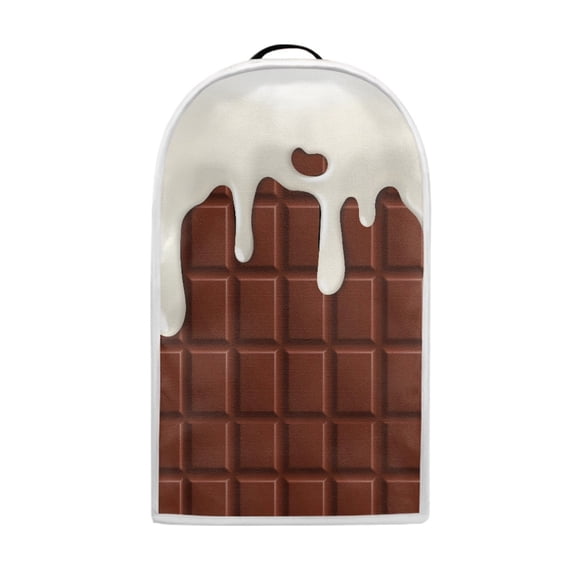 HELLHERO Chocolate Pattern Food Processor Cover for Kitchen Counter Protective Dustproof Kitchen Blender Dust Cover